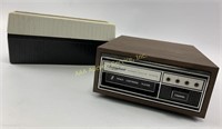 8 Track player w/cords (untested), plastic 8