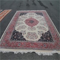 Hand Knotted Persian Tabriz Rug  8.5 x12 ft