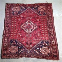 Hand Knotted Persian Qusghaie Rug 5x8 ft