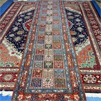 Hand Knotted Persian Tabriz Runner Rug 2.5x10 ft
