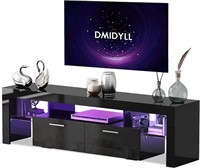 USED/POSSIBLY DAMAGED Black TV Stand