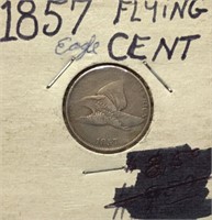 1857 flying eagle one cent