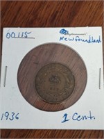 Newfoundland 1936 Large Cent