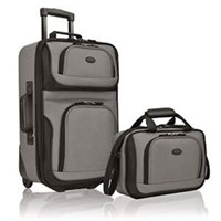 U.S. Traveler 2 piece luggage set Grey