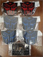 7 Novelty Belt Buckles. UFC and Transformers