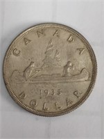 1935 Canada Silver Dollar