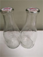 Two Milk Bottles w/ Kenmount Farm stoppers
