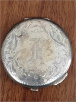 Sterling Silver Compact (Mirror - Makeup)