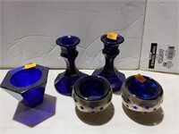 Cobalt blue glass ware