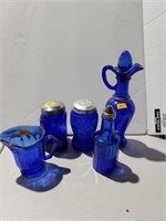 Cobalt blue glass ware