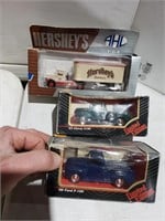 3 diecast toy trucks