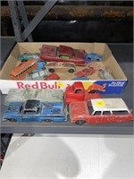 Vintage toy cars, mostly Tootsie toys