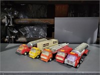 Tonka toy trucks and van