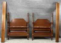 Colonial Furniture Cherry Twin Beds