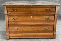 Antique Marble Top Eastlake Chest