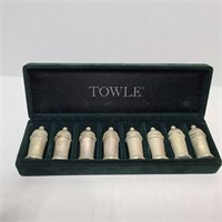 Vintage Towle Mini Salt & Pepper Shakers in Box