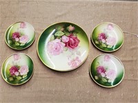 5 Piece Hand Painted "Sevres" Plates
