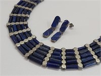 Lapis Lazuli Necklace & Earrings