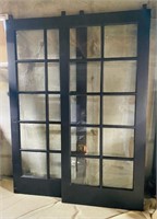 Set of 2 Solid Wood French Doors/36x80