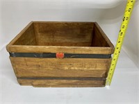Wooden Box w/ Metal Straps/8x12x15
