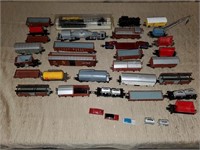 Large Lot Of Train Cars