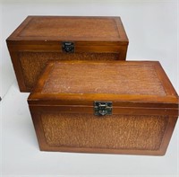 Set of 2 Nesting Boxes/12”H,21.5”W,13.5”D
