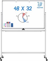 Large Rolling White Board, 48 x 32
