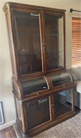Antique Jasper Curio/Cabinet/Excellent Condition