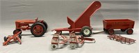 Farm-all Toy Tractor & Farm Implements Die-Cast