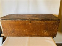 Antique Rustic Trunk on Wheels