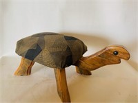 Wooden Turtle Footrest/8.5”H,20”W