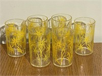 6 Swanky Swigs Yellow Cornflower Glasses