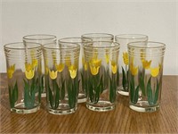 8 Yellow Tulip Swanky Swigs Glasses