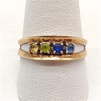 10K Gold Ring w/ Gemstones