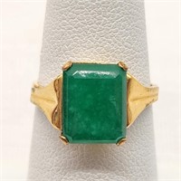 10K Gold Fill Ring w/ Jadeite Stone