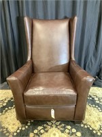Awesome Arhaus leather wingback chair