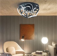 Modern Dimmable flush Round LED Chandelier