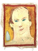 Harry Hilson Portrait Jim Love Unstretched Canvas