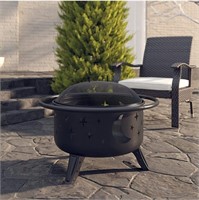 Moon & Star Round Wood Burning Fire Pit online$175