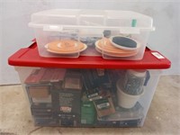 CRATE OF FASTENERS, GLIDERS, MISC