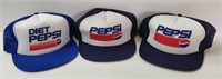 VINTAGE PEPSI HATS - IN FABULOUS CONDITION