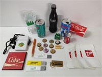 VARIETY OF COLLECTOR BOTTLES, CAPS, BANKS, etc.