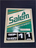 Salem cigarettes, calendar plastic