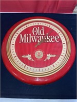 Old Milwaukee, large plastic clock