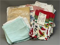 Lot of Fabric Napkins & Table Runner