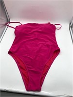 NEW $40 (XL) One Piece bathing suit, hot pink
