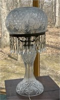 18" Cut Glass Table Lamp