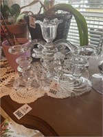 Fancy glass candle stick