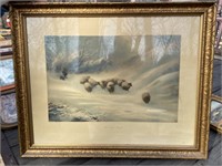 "The Snow Drift" Sheep Print