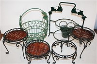 Wrought Iron Plant Stands & Planters
